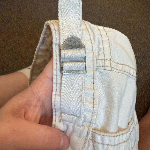 Aeropostale Cropped Cargo Pants Off-White Women’s Size 9/10 - Picture 4 of 4